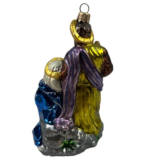 VTG Blown Glass Nativity Mary Joseph Baby Jesus Holy Family 6” - Picture 3 of 8